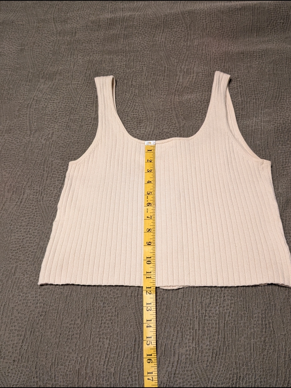 REVOLVE Lovers + Friends Cream Ribbed Button Front Mariposa Tank Top Medium - Picture 9 of 11